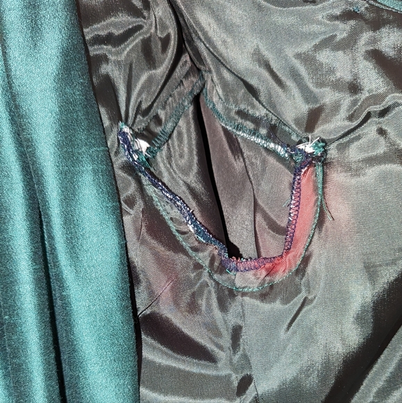 Vintage Green "Marilyn Monroe" Inspired Satin Evening Suit - Picture 11 of 12